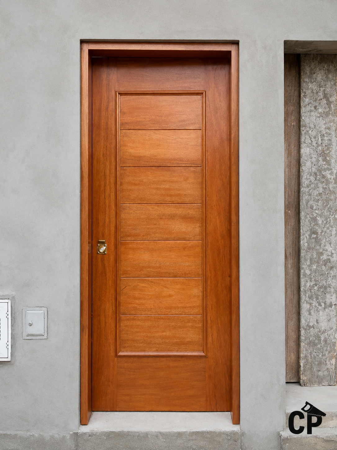 Puerta o portón de madera a medida, proyecto 13 de Carpintería Paredes en Lima