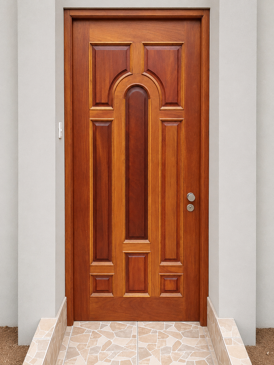 Puerta o portón de madera a medida, proyecto 3 de Carpintería Paredes en Lima